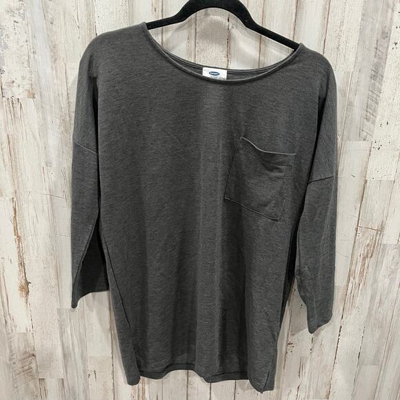 New! Old Navy Gray Oversized Pocket Sweater Womens Size Small - Picture 1 of 9